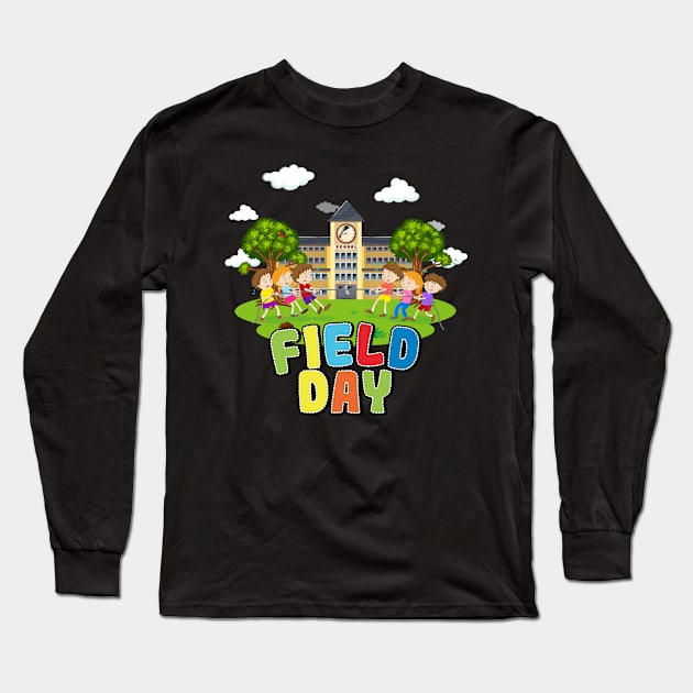 School Field Day Long Sleeve T-Shirt by Flippin' Sweet Gear